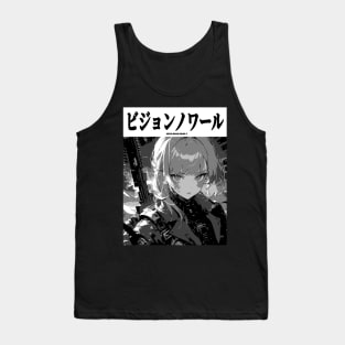 Cyberpunk Cyborg Girl Japanese Vaporwave Urban Aesthetic Tank Top